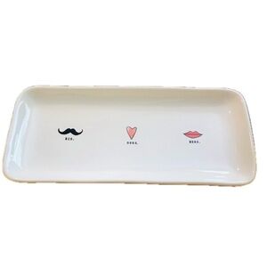 Rae Dunn His Hers Ours Trinket Dish Plate Tray